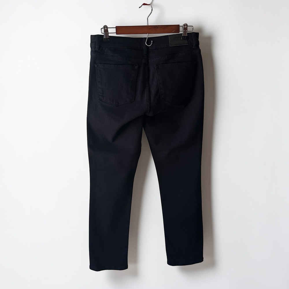 Lauren Ralph Lauren Premier Straight Jeans Women 10 Black Mid Rise Stretch Denim - Picture 3 of 10